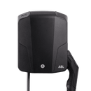 ABL Wallbox eMH1 (1W2201) schwarz Frontansicht an der Wand | Einfach E-Auto Shop