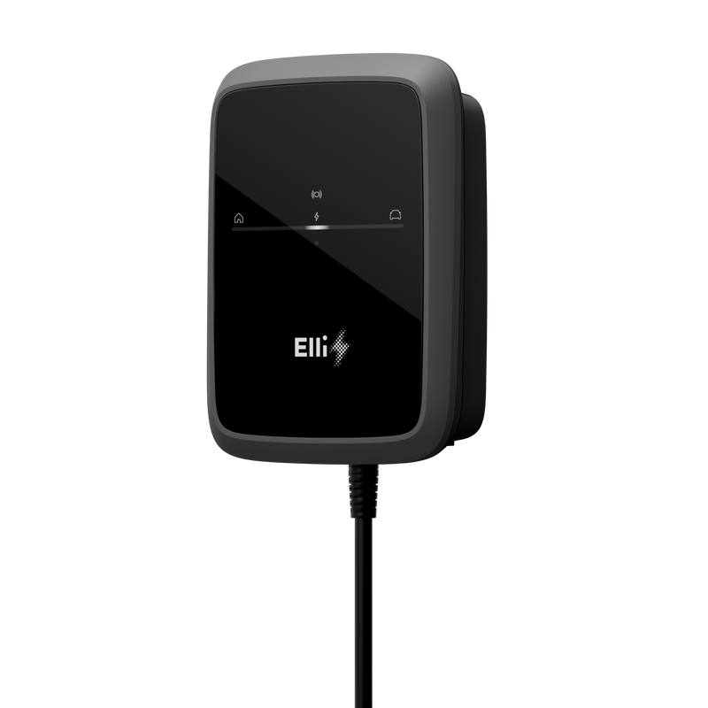 Elli Charger Connect 2 11 kW mit ausgerolltem Typ-2-Ladekabel | Einfach E-Auto Shop