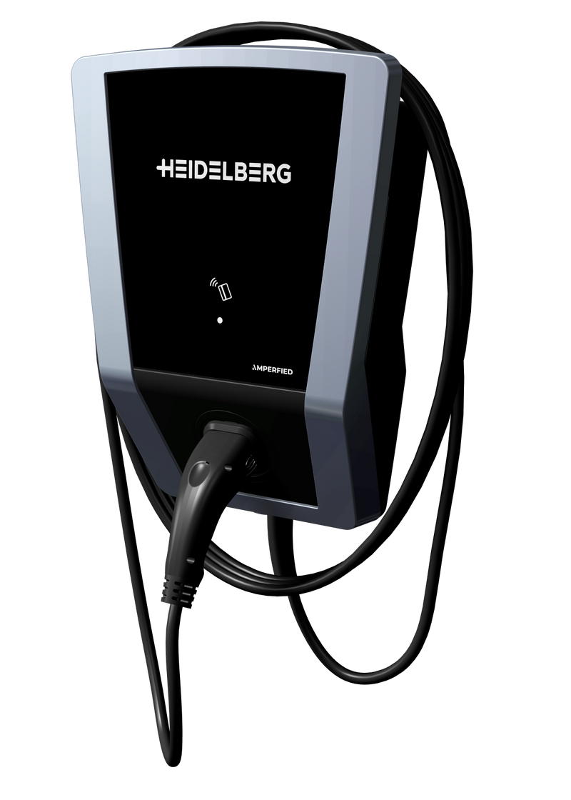 Heidelberg AMPERFIED Wallbox connect.solar Bundle 7,5m 11 kW seitlich