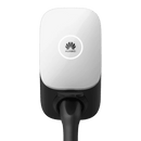Frontansicht Huawei Smart Charger 11kw und 22kW (SCharger-22KT-S0) mit eingestecktem Typ2 Ladekabel.