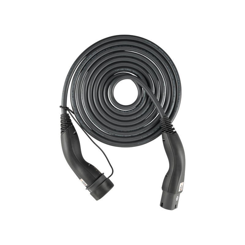 Lapp Helix Ladekabel schwarz aufgerollt Frontal