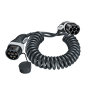Mennekes Spiral Ladekabel 11kW 4 Meter schwarz | Einfach E-Auto Shop