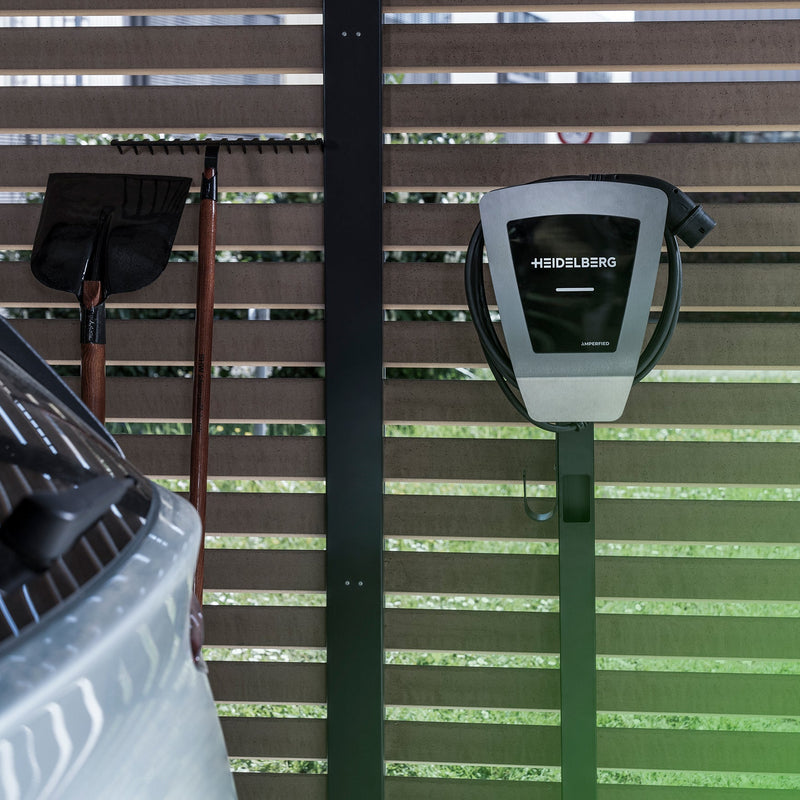 Heidelberg Energy Control Plus Wallbox an der Heidelberg Stele Slim Solo Lite im Carport | Einfach E-Auto Shop
