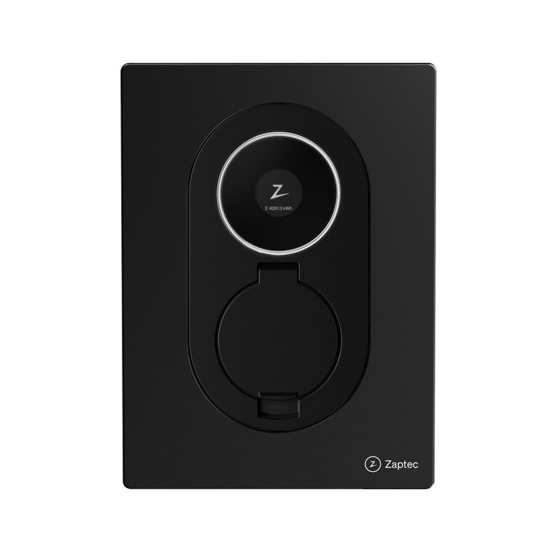Zaptec Go 2, MID konform, Frontalansicht, schwarz | Einfach E-Auto Shop