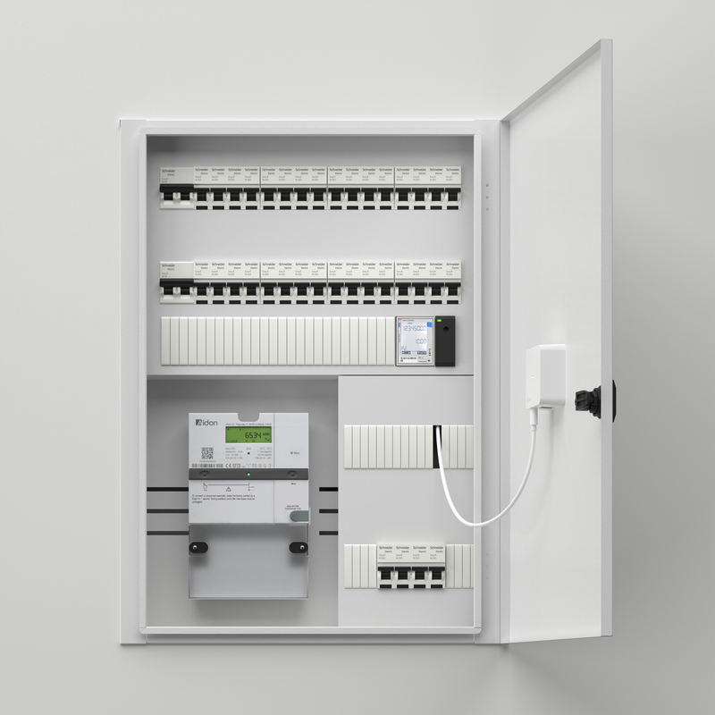 Zaptec Sense Bundle im Verteilerschrank inkl. Energiemeter | Einfach E-Auto Shop