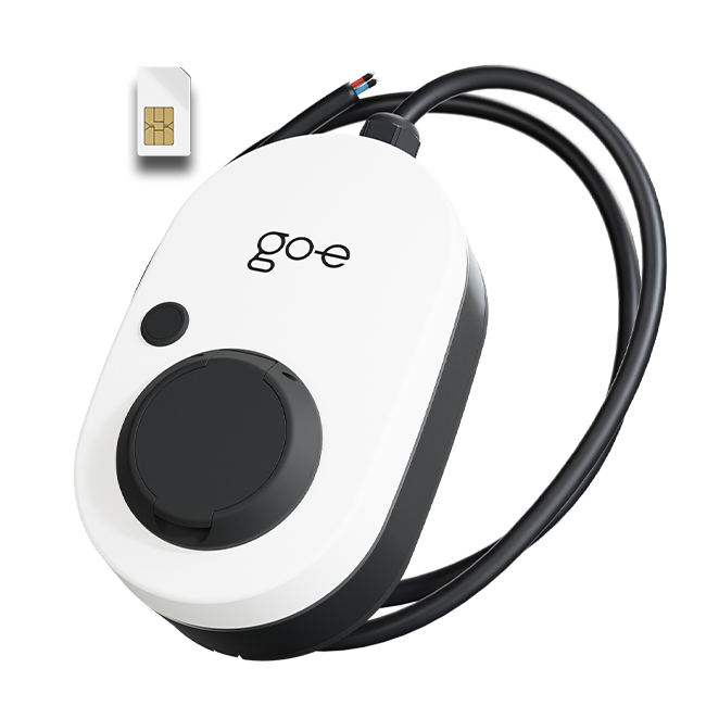 go-e charger gemini 2.0 LTE 11kw mit Kabel kaufen - frontansicht