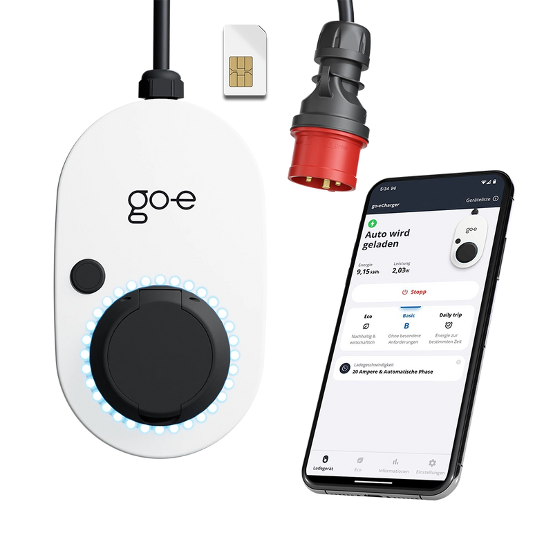 go-e Charger App (Apple & Android) mit go-e Charger Gemini Flex 2.0 22 kW | Einfach E-Auto Shop