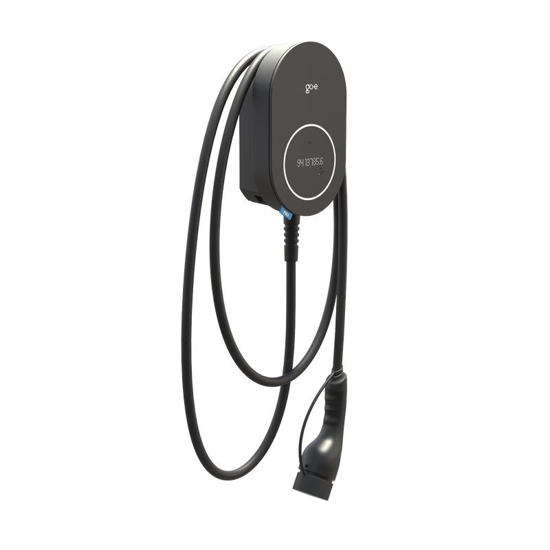 go-e Charger PRO Cable 11 kW MID seitlich mit Kabel | Einfach E-Auto Shop