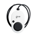 Frontansicht des go-e Chargers Gemini 11kW (CH-04-11-51) mit Kabel.