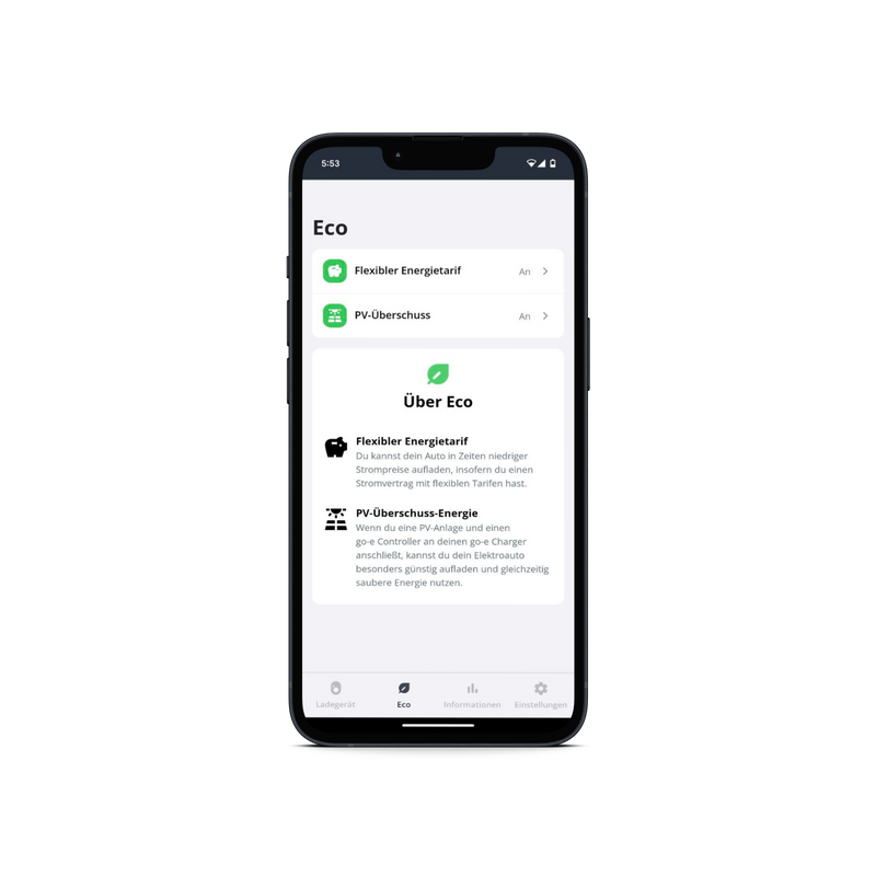 go-e Charger App (Apple & Android) mit flexiblen Stromverträgen | Einfach E-Auto Shop