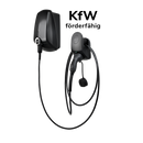 EVBox Elvi WLAN (11 kW) schwarz mit optionaler Kabelhalterung