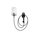 EVBox Elvi Kabelhalterung mit EVBox Elvi (nicht im Lieferumfang enthalten). Frontansicht.