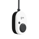 Geneigte Frontansicht des go-e Chargers Gemini 22kw (CH-04-22-51).